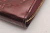 Authentic Louis Vuitton Vernis Zippy Coin Purse Wallet Wine Red M91534 Box 0751J