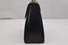 Authentic Salvatore Ferragamo Gancini Leather 2Way Shoulder Hand Bag Black 0752K
