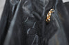 Authentic Salvatore Ferragamo Gancini Leather 2Way Shoulder Hand Bag Black 0752K