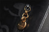 Authentic Salvatore Ferragamo Gancini Leather 2Way Shoulder Hand Bag Black 0752K