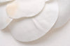 Authentic CHANEL Camellia Corsage Brooch Canvas White Box 0754J