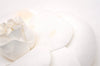 Authentic CHANEL Camellia Corsage Brooch Canvas White Box 0754J