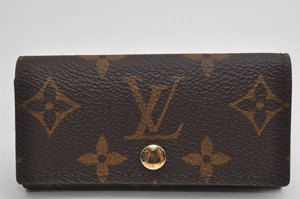 Authentic Louis Vuitton Monogram Multicles 4 Four Hooks Key Case M62631 LV 0754K