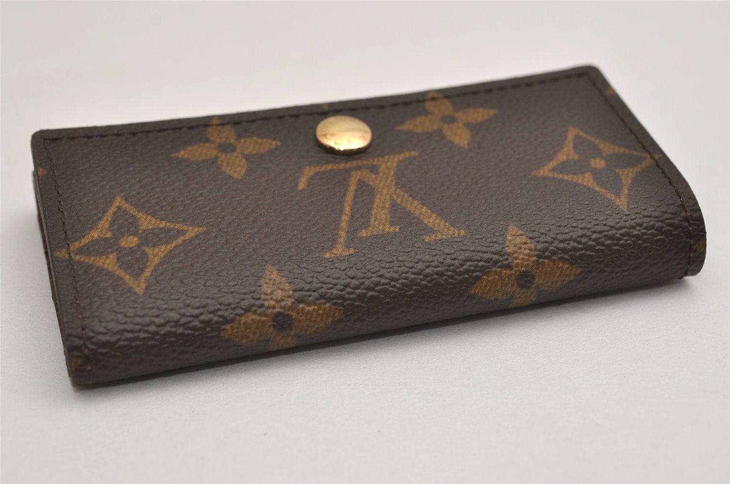 Authentic Louis Vuitton Monogram Multicles 4 Four Hooks Key Case M62631 LV 0754K