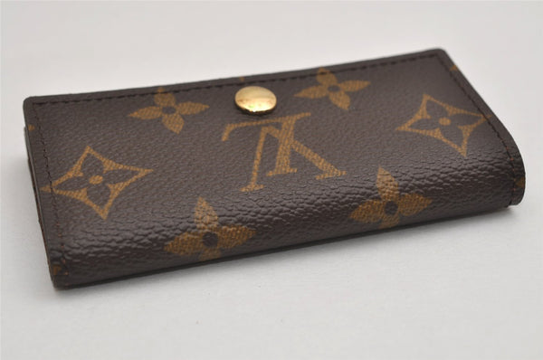 Authentic Louis Vuitton Monogram Multicles 4 Four Hooks Key Case M62631 LV 0754K