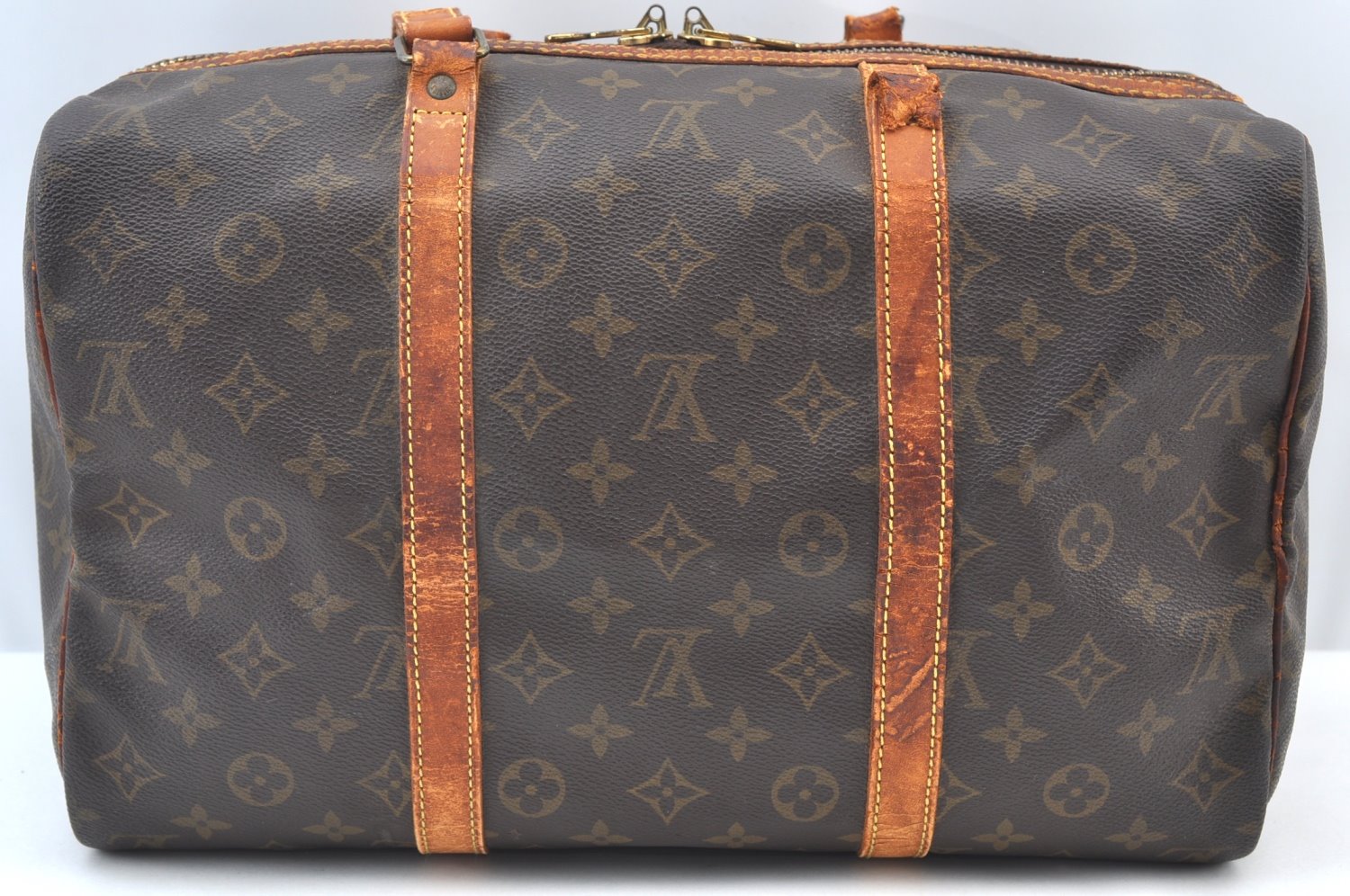 Authentic Louis Vuitton Monogram Sac Souple 35 Hand Boston Bag M41626 Junk 0755H