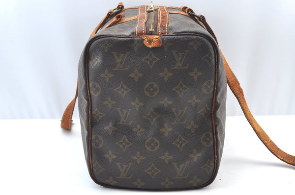Authentic Louis Vuitton Monogram Sac Souple 35 Hand Boston Bag M41626 Junk 0755H