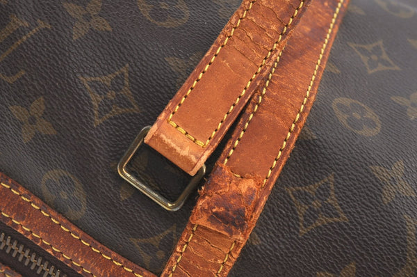 Authentic Louis Vuitton Monogram Sac Souple 35 Hand Boston Bag M41626 Junk 0755H