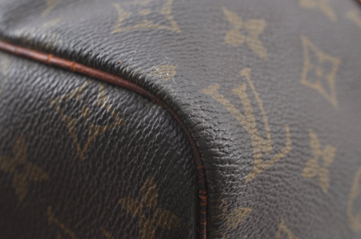 Authentic Louis Vuitton Monogram Sac Souple 35 Hand Boston Bag M41626 Junk 0755H