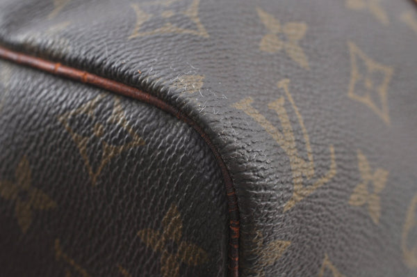 Authentic Louis Vuitton Monogram Sac Souple 35 Hand Boston Bag M41626 Junk 0755H