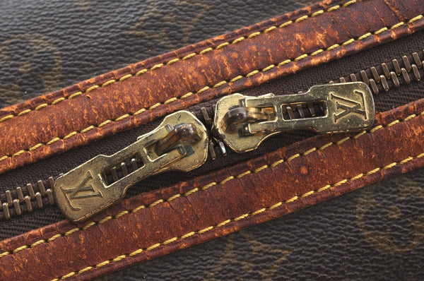 Authentic Louis Vuitton Monogram Sac Souple 35 Hand Boston Bag M41626 Junk 0755H