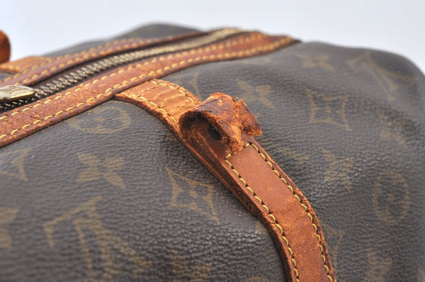 Authentic Louis Vuitton Monogram Sac Souple 35 Hand Boston Bag M41626 Junk 0755H
