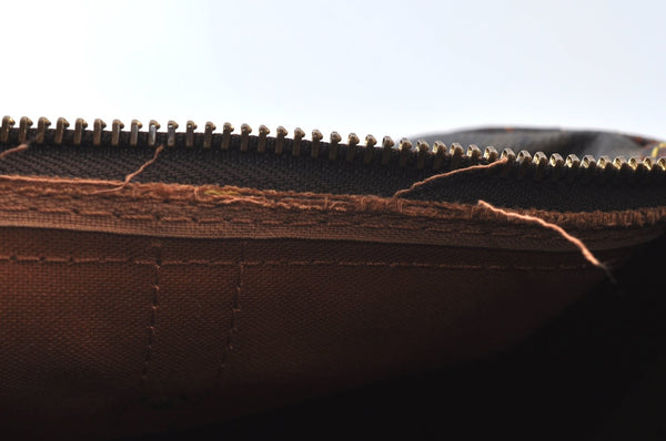 Authentic Louis Vuitton Monogram Sac Souple 35 Hand Boston Bag M41626 Junk 0755H