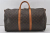 Authentic Louis Vuitton Monogram Keepall Bandouliere 50 M41416 Boston Bag 0755J