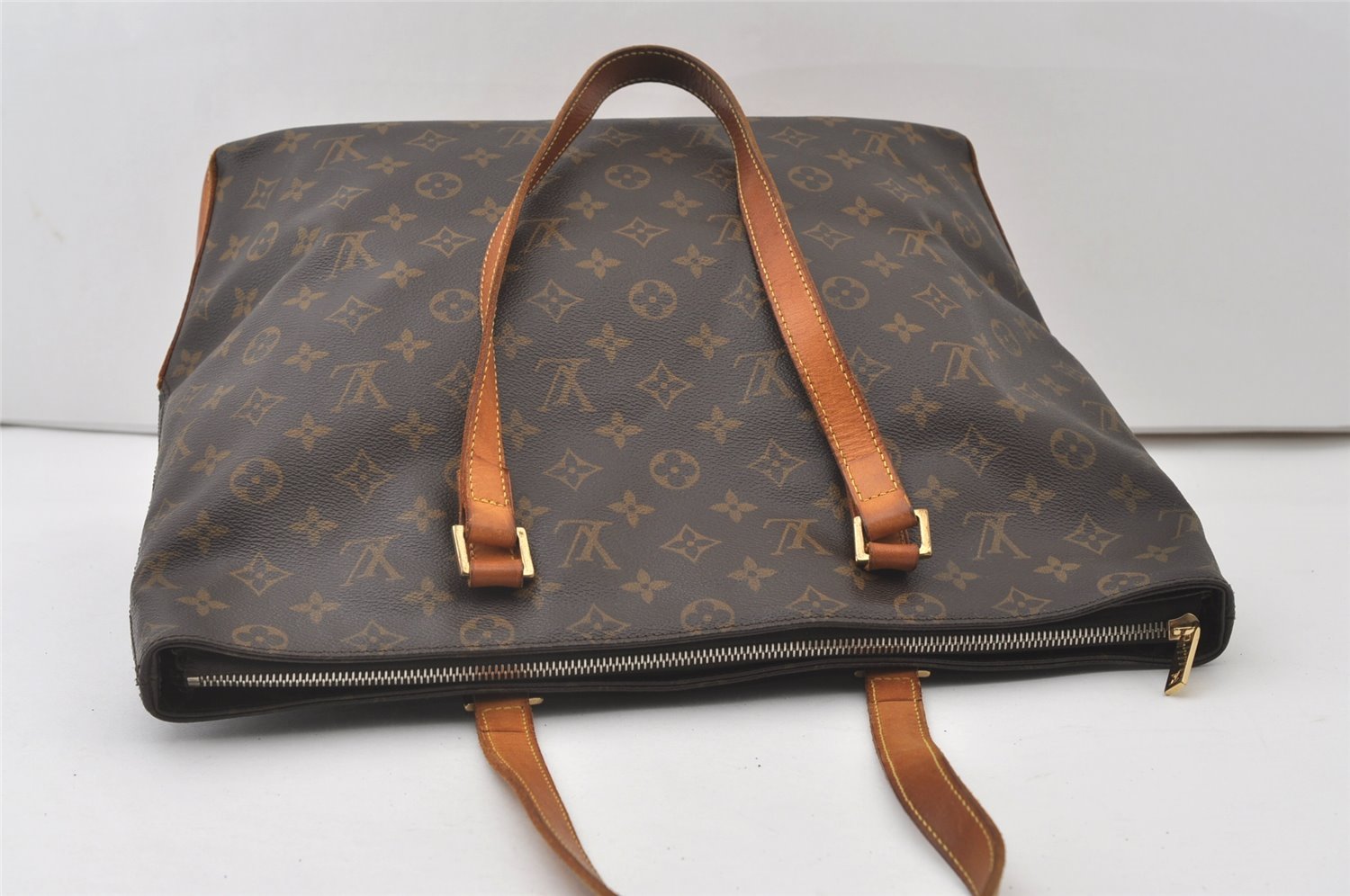 Authentic Louis Vuitton Monogram Cabas Mezzo Shoulder Tote Bag M51151 LV 0756J