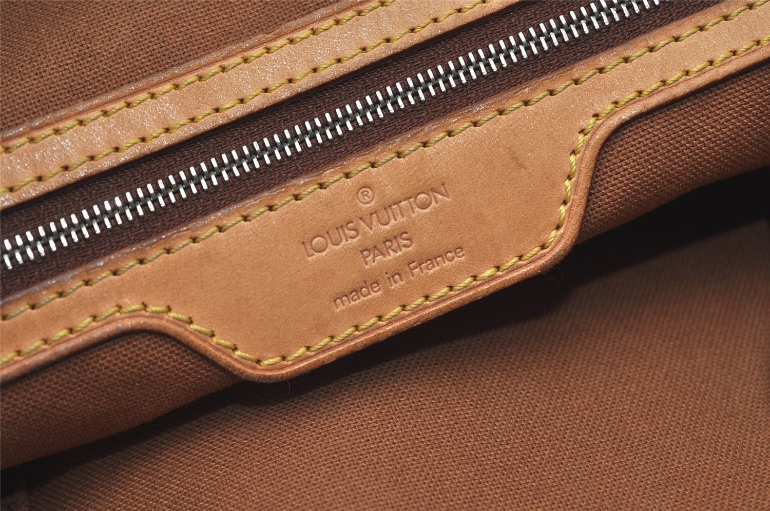 Authentic Louis Vuitton Monogram Cabas Mezzo Shoulder Tote Bag M51151 LV 0756J