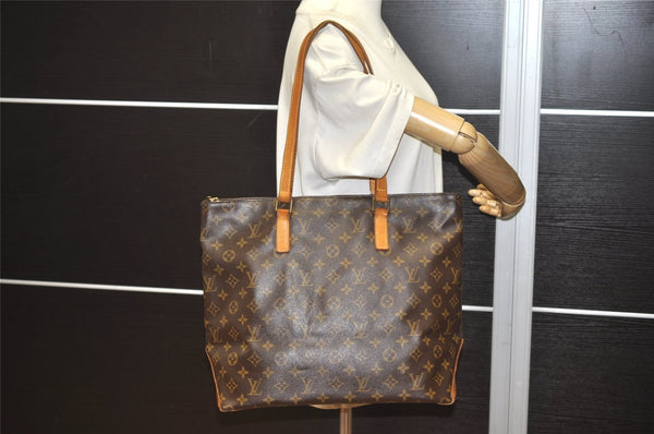 Authentic Louis Vuitton Monogram Cabas Mezzo Shoulder Tote Bag M51151 LV 0756J