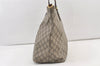 Authentic GUCCI Vintage 2Way Shoulder Tote Bag GG PVC Leather 453705 Brown 0756K