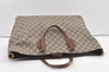 Authentic GUCCI Vintage 2Way Shoulder Tote Bag GG PVC Leather 453705 Brown 0756K