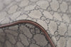 Authentic GUCCI Vintage 2Way Shoulder Tote Bag GG PVC Leather 453705 Brown 0756K