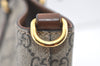 Authentic GUCCI Vintage 2Way Shoulder Tote Bag GG PVC Leather 453705 Brown 0756K
