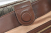 Authentic GUCCI Vintage 2Way Shoulder Tote Bag GG PVC Leather 453705 Brown 0756K
