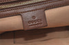 Authentic GUCCI Vintage 2Way Shoulder Tote Bag GG PVC Leather 453705 Brown 0756K