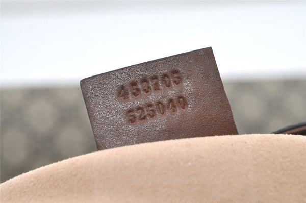 Authentic GUCCI Vintage 2Way Shoulder Tote Bag GG PVC Leather 453705 Brown 0756K