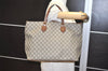Authentic GUCCI Vintage 2Way Shoulder Tote Bag GG PVC Leather 453705 Brown 0756K
