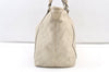 Authentic GUCCI Guccissima Shoulder Tote Bag GG Leather 197953 White 0757K