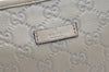 Authentic GUCCI Guccissima Shoulder Tote Bag GG Leather 197953 White 0757K