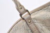 Authentic GUCCI Guccissima Shoulder Tote Bag GG Leather 197953 White 0757K
