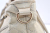 Authentic GUCCI Guccissima Shoulder Tote Bag GG Leather 197953 White 0757K