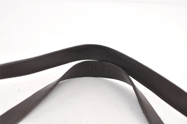 Authentic GUCCI Guccissima Abbey Shoulder Tote Bag GG Leather 130736 Brown 0758K