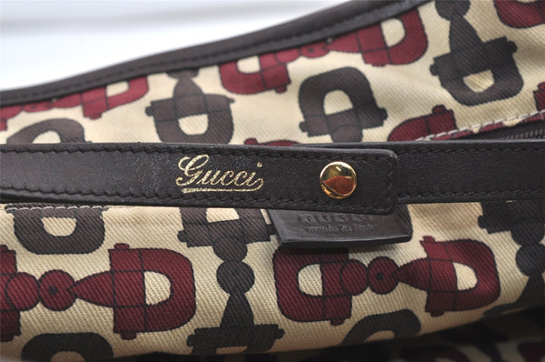 Authentic GUCCI Guccissima Abbey Shoulder Tote Bag GG Leather 130736 Brown 0758K