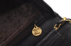 Authentic CHANEL Lamb Skin Matelasse Chain Shoulder Bag Black CC Junk 0759I