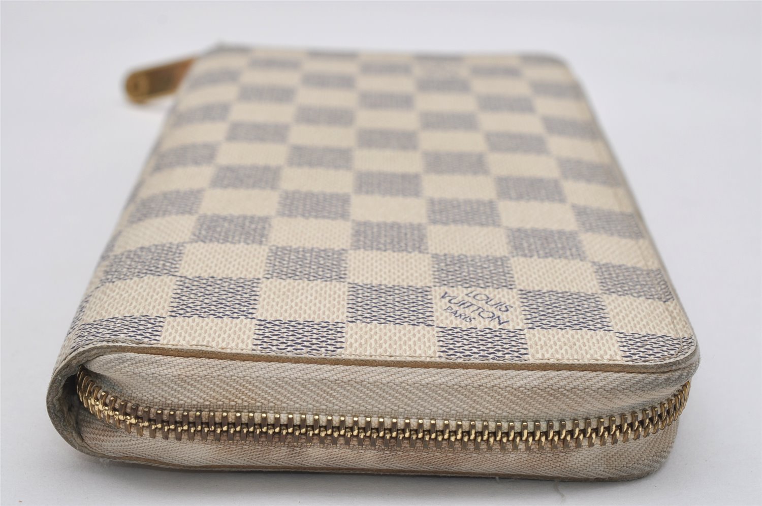 Authentic Louis Vuitton Damier Azur Zippy Organizer Long Wallet N60012 LV 0759K