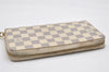 Authentic Louis Vuitton Damier Azur Zippy Organizer Long Wallet N60012 LV 0759K