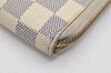 Authentic Louis Vuitton Damier Azur Zippy Organizer Long Wallet N60012 LV 0759K