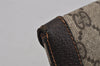 Authentic GUCCI Web Sherry Line Clutch Hand Bag GG PVC Leather Brown Junk 0760J