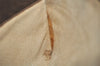 Authentic GUCCI Web Sherry Line Clutch Hand Bag GG PVC Leather Brown Junk 0760J