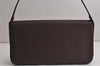 Authentic BURBERRY Vintage Leather Shoulder Hand Bag Purse Brown 0760K