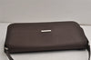 Authentic BURBERRY Vintage Leather Shoulder Hand Bag Purse Brown 0760K