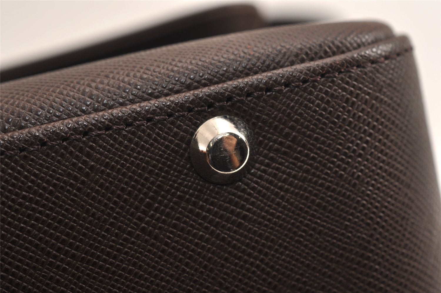 Authentic BURBERRY Vintage Leather Shoulder Hand Bag Purse Brown 0760K