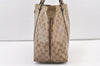 Authentic GUCCI GG Crystal Shoulder Tote Bag GG PVC Leather 197953 Brown 0761K