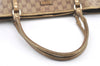 Authentic GUCCI GG Crystal Shoulder Tote Bag GG PVC Leather 197953 Brown 0761K