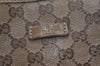 Authentic GUCCI GG Crystal Shoulder Tote Bag GG PVC Leather 197953 Brown 0761K