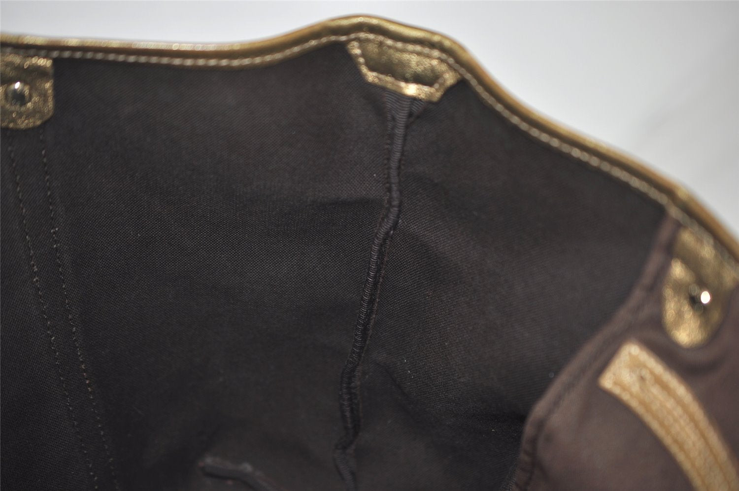 Authentic GUCCI GG Crystal Shoulder Tote Bag GG PVC Leather 197953 Brown 0761K