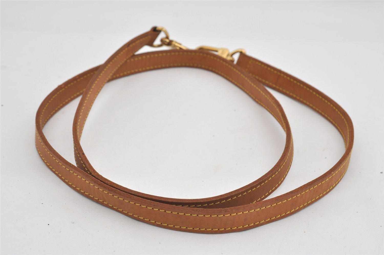 Authentic Louis Vuitton Leather Shoulder Strap Beige 47.4