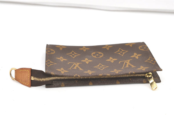Authentic Louis Vuitton Monogram Pouch For Bucket PM LV 0762K